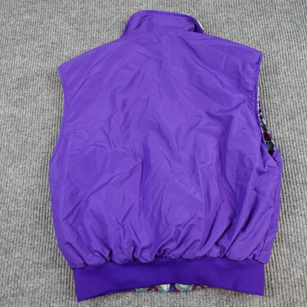 Vintage Colorado Rockies Vest Womens Large Purple MLB Reversible Columbia Fleece - Picture 3 of 10